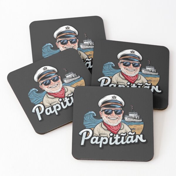 Item preview, Papitän | Papa und Kapitän Lustiges Retro Anker Vatertag designed and sold by SztylishDesigns.