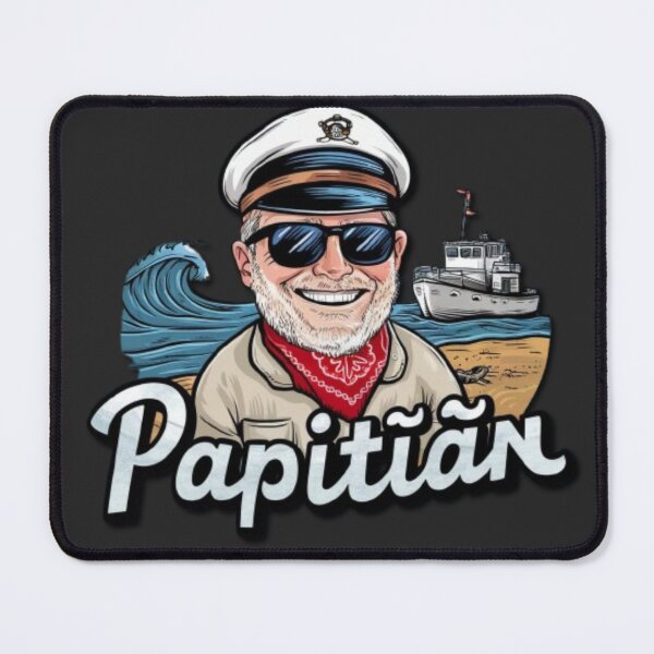 Item preview, Papitän | Papa und Kapitän Lustiges Retro Anker Vatertag designed and sold by SztylishDesigns.