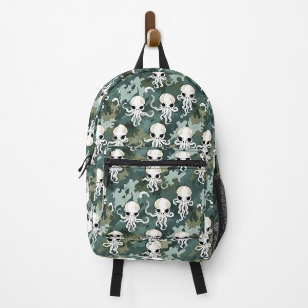 Item preview, The Alien Skully Octopus camouflage print pattern designed and sold by nilver.