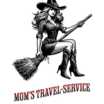Vorschaubild zum Design Mom's Travel Service, Hexe auf dem Besen von Matzi-MV