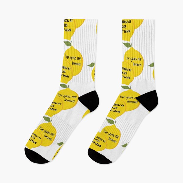 Item preview, Life gives Me Lemons to Throw at the Kids on my Lawn designed and sold by SarcastiCrafts.