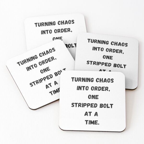 Item preview, Turning chaos into order, one stripped bolt at a time. designed and sold by Big-E-Designs1.