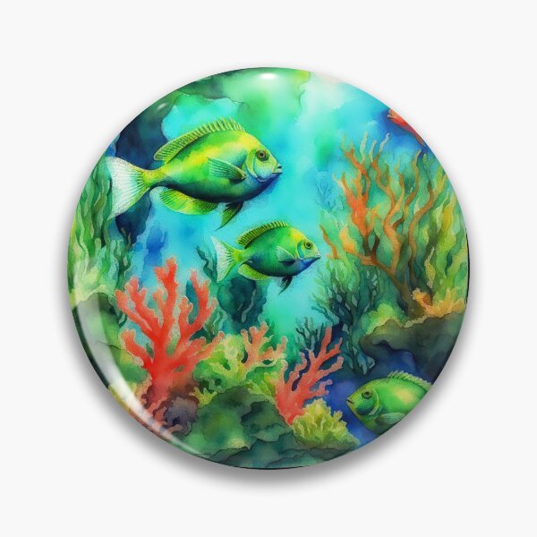 Item preview, Green Chromis Fish designed and sold by Helios Be. Lavsh.