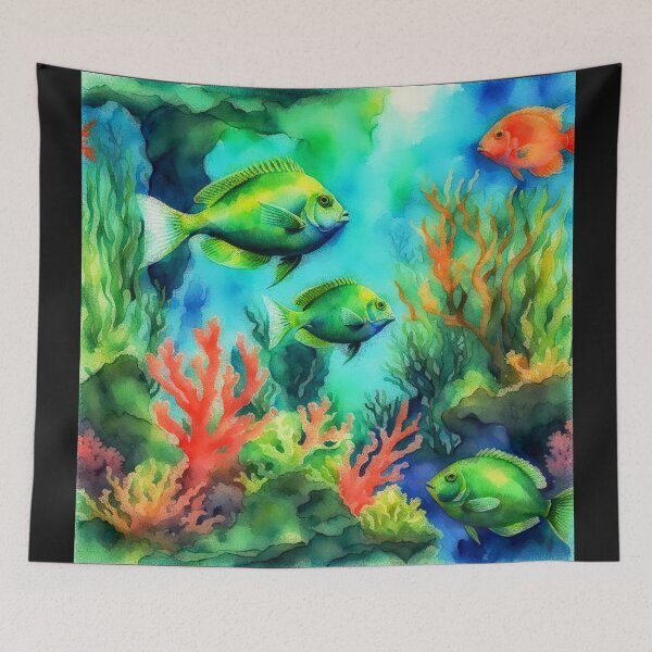 Item preview, Green Chromis Fish designed and sold by Helios Be. Lavsh.