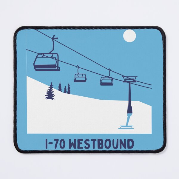 Item preview, I-70 Westbound Bly Sky Skiing designed and sold by LivingInThinAir.