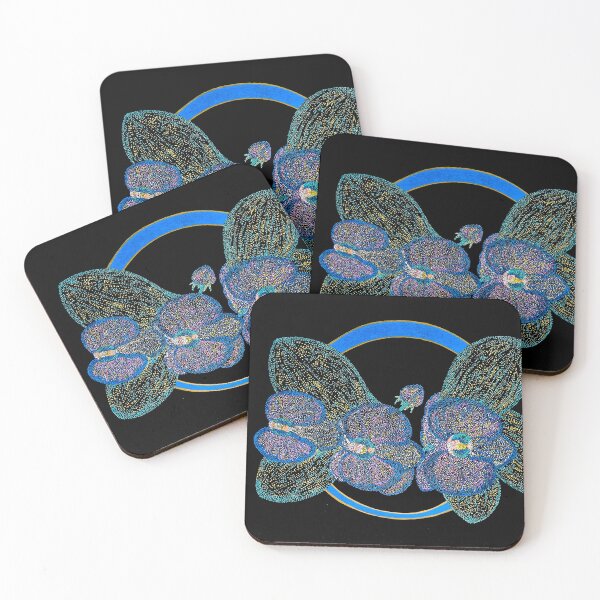 Item preview, Orchids - botanical line art designed and sold by bv-art.