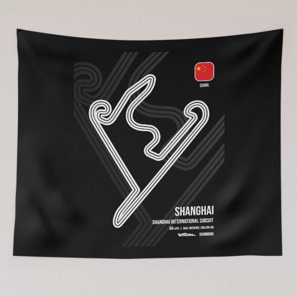Item preview, Shanghai Race Track (B&W) designed and sold by Mariel  Toigo.