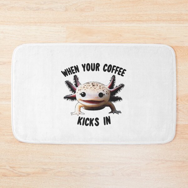 Item preview, When Your Coffee Kicks In - Axolotl Meme designed and sold by RetroPop23.