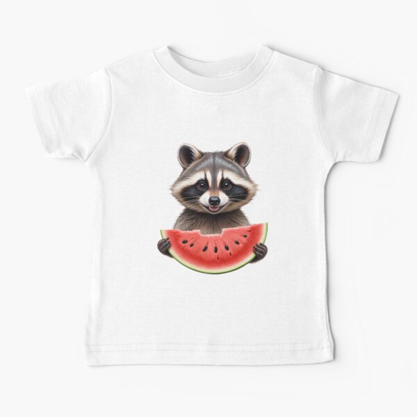 Item preview, Raccoon eating watermelon designed and sold by TeeARTHY.