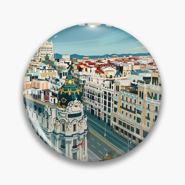 Item preview, Madrid Retro Illustration  designed and sold by nomiraclehere.