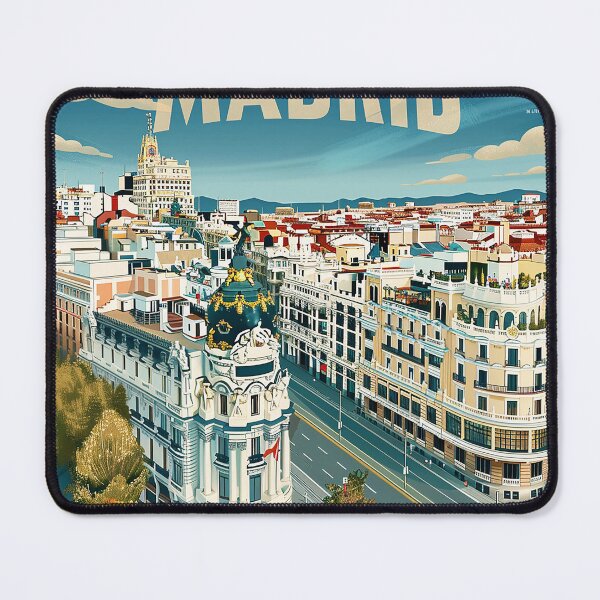 Item preview, Madrid Retro Illustration  designed and sold by nomiraclehere.