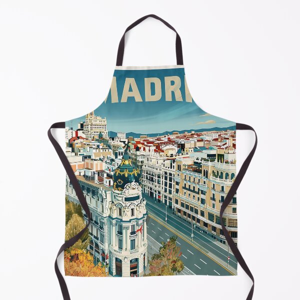 Item preview, Madrid Retro Illustration designed and sold by nomiraclehere.