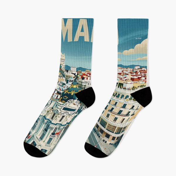 Item preview, Madrid Retro Illustration  designed and sold by nomiraclehere.