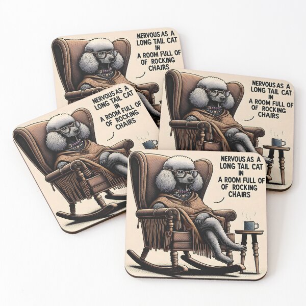 Item preview, Nervous Nelly Poodle designed and sold by Busaab.