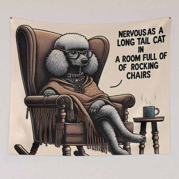 Item preview, Nervous Nelly Poodle designed and sold by Busaab.