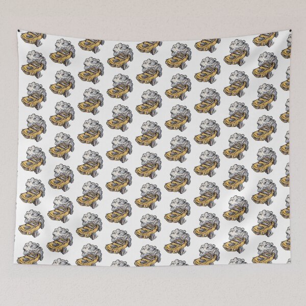 Item preview, The yellow car flees at full speed designed and sold by Ema-Bubble.