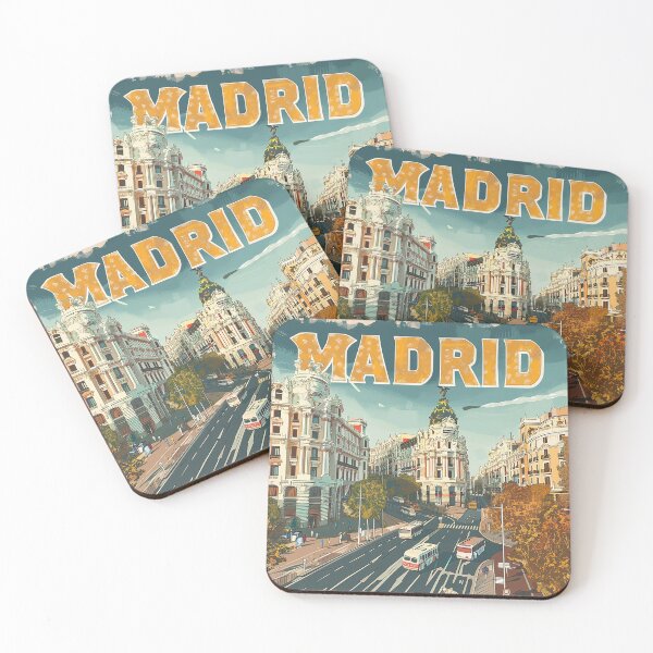 Artikelvorschau, Retro Madrid Illustration entworfen und verkauft von nomiraclehere.