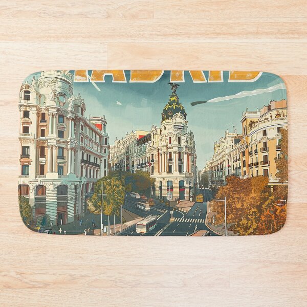 Item preview, Retro Madrid Illustration designed and sold by nomiraclehere.