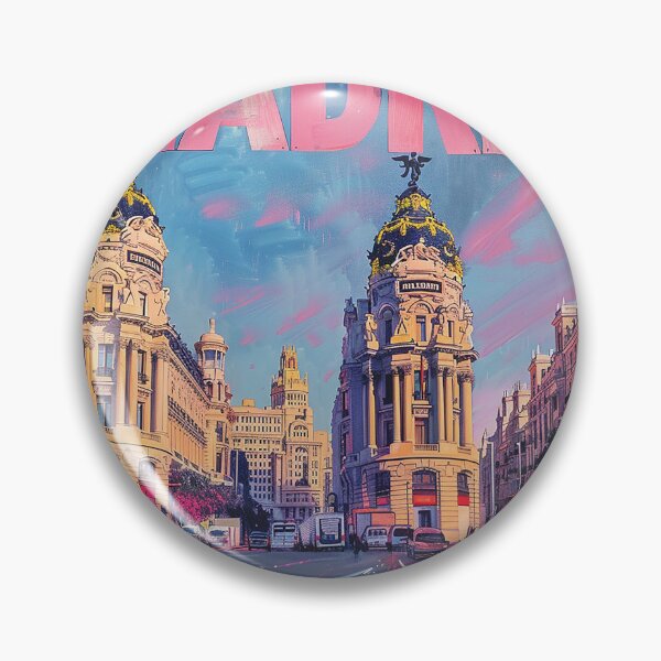 Artikelvorschau, Retro Madrid Illustration entworfen und verkauft von nomiraclehere.