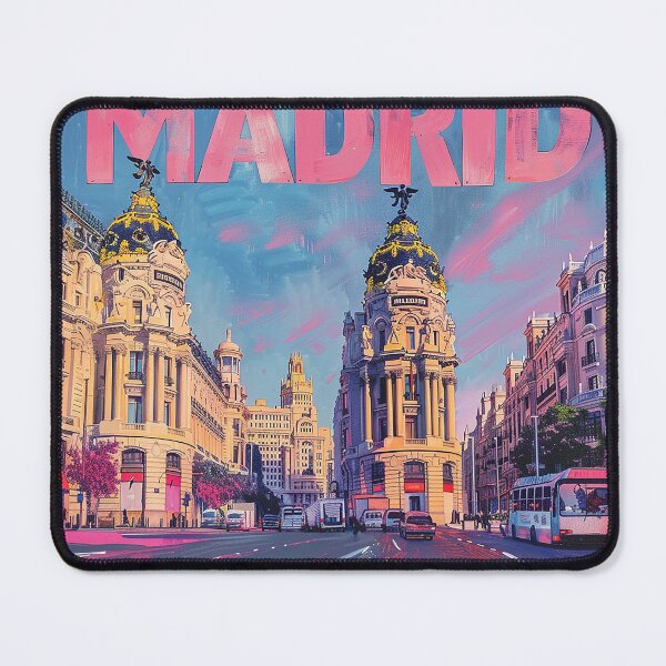 Item preview, Retro Madrid Illustration designed and sold by nomiraclehere.