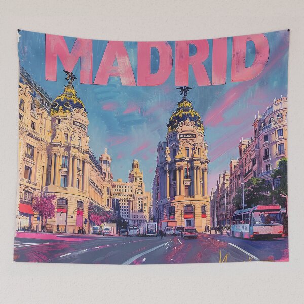 Item preview, Ilustración retro de Madrid designed and sold by nomiraclehere.