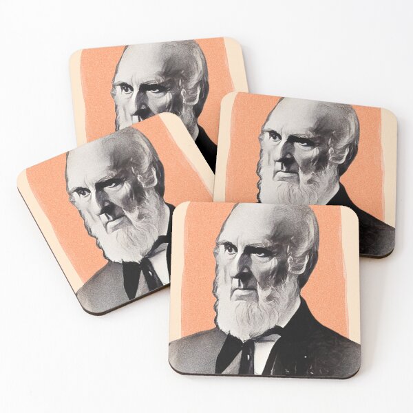 Item preview, American Poet John Greenleaf Whittier - orange - illustration  designed and sold by Litstoy.