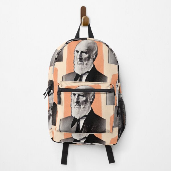Item preview, American Poet John Greenleaf Whittier - orange - illustration  designed and sold by Litstoy.