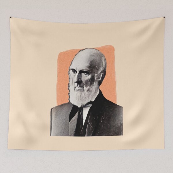 Item preview, American Poet John Greenleaf Whittier - orange - illustration  designed and sold by Litstoy.