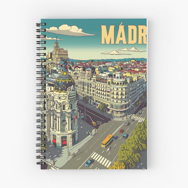 Artikelvorschau, Retro Madrid Illustration entworfen und verkauft von nomiraclehere.