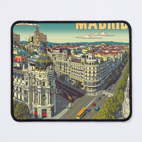 Item preview, Retro Madrid Illustration designed and sold by nomiraclehere.