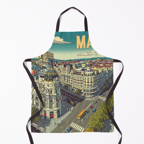 Item preview, Retro Madrid Illustration designed and sold by nomiraclehere.