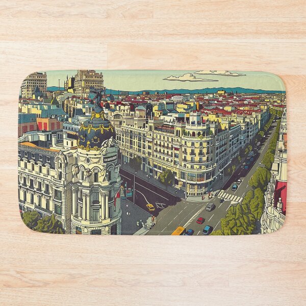 Item preview, Retro Madrid Illustration designed and sold by nomiraclehere.