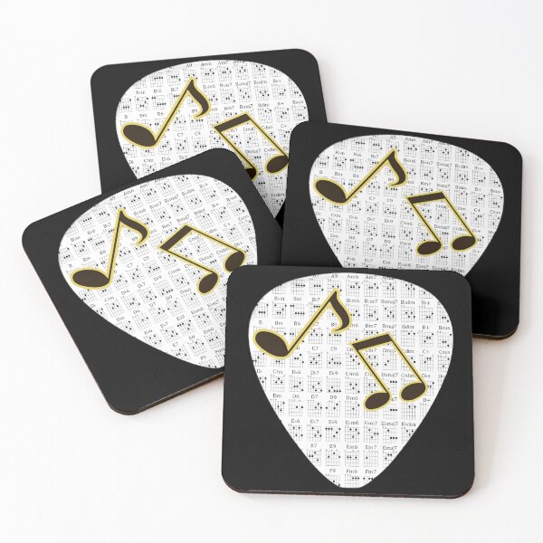 Item preview, Guitar pick with chords and music notes designed and sold by shutterrudder.