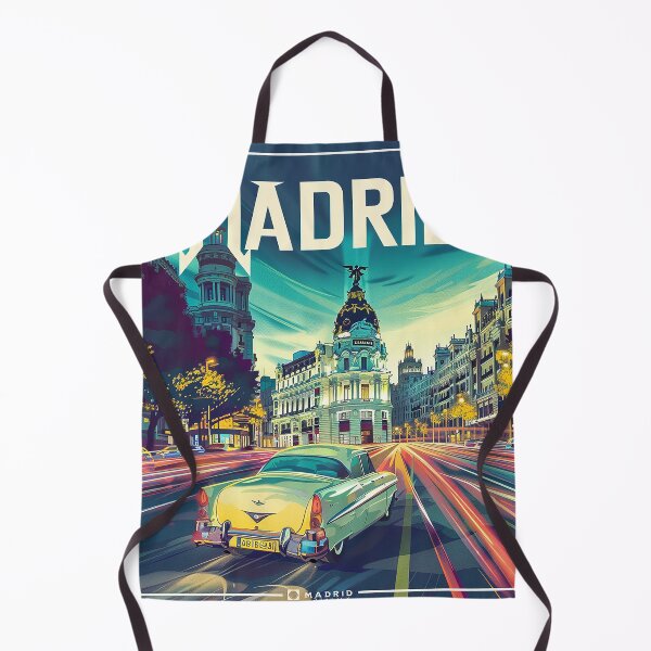 Item preview, Retro Madrid Illustration designed and sold by nomiraclehere.