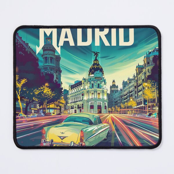Item preview, Retro Madrid Illustration designed and sold by nomiraclehere.