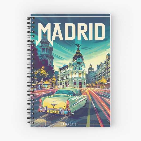 Artikelvorschau, Retro Madrid Illustration entworfen und verkauft von nomiraclehere.