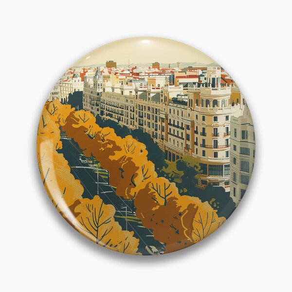 Artikelvorschau, Retro Madrid Illustration entworfen und verkauft von nomiraclehere.