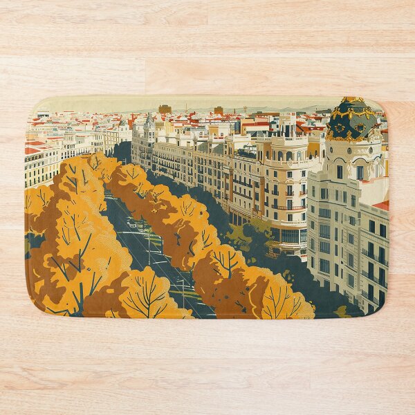 Item preview, Retro Madrid Illustration designed and sold by nomiraclehere.