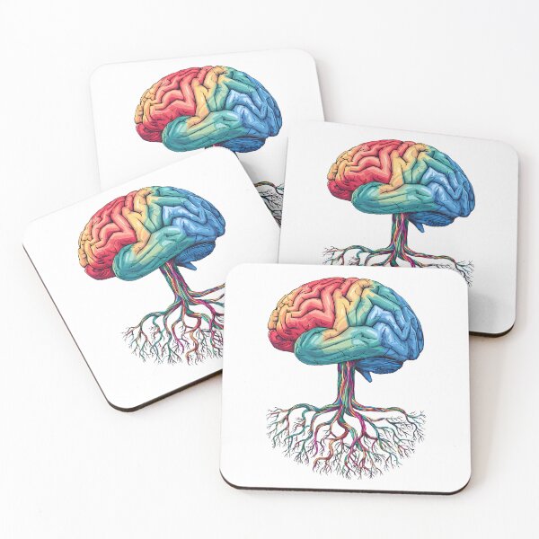 Item preview, Colorful Brain Tree Roots of Imagination  designed and sold by WatermelonPink.