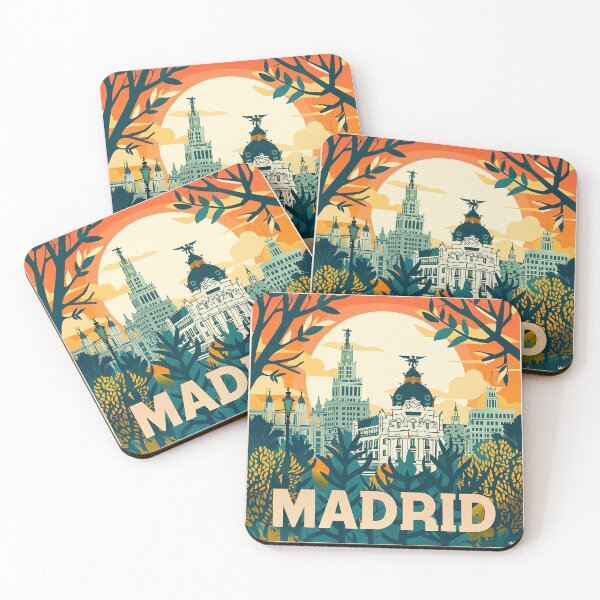Item preview, Retro Madrid Illustration designed and sold by nomiraclehere.