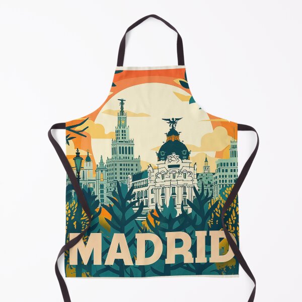 Artikelvorschau, Retro Madrid Illustration entworfen und verkauft von nomiraclehere.