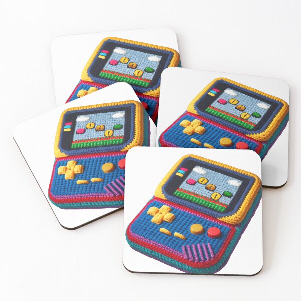 Item preview, Colorful retro crochet game console designed and sold by OtterDesigns.