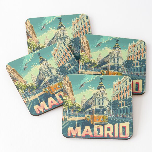 Item preview, Retro Madrid Illustration designed and sold by nomiraclehere.