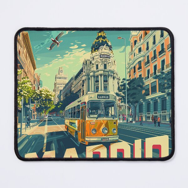 Item preview, Retro Madrid Illustration designed and sold by nomiraclehere.