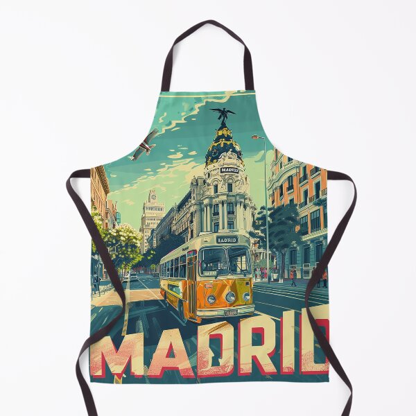 Item preview, Retro Madrid Illustration designed and sold by nomiraclehere.