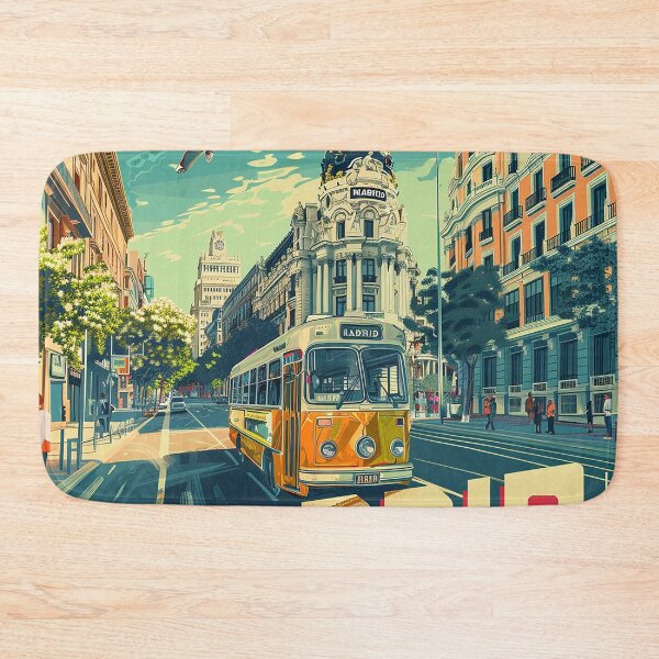 Item preview, Retro Madrid Illustration designed and sold by nomiraclehere.