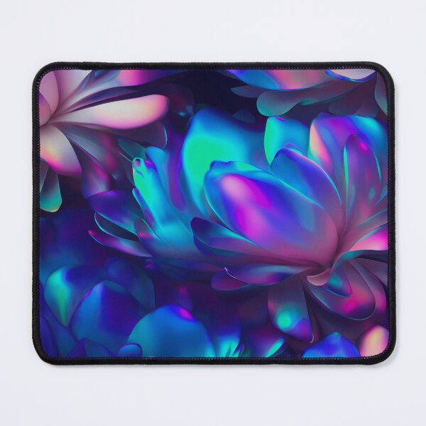 Item preview, Azure Dark Blue Iridescent Floral designed and sold by ArtC-Designs by Kathy Higgins.