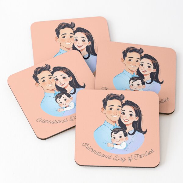 Item preview, Retrato de familia feliz - Día Internacional de las Familias designed and sold by Animepic222.