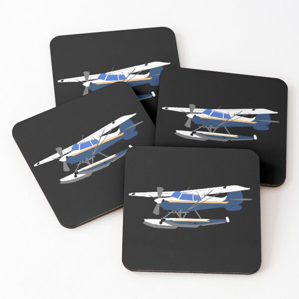 Item preview, Husky Airplane on Floats Illustration designed and sold by RealPilotDesign.