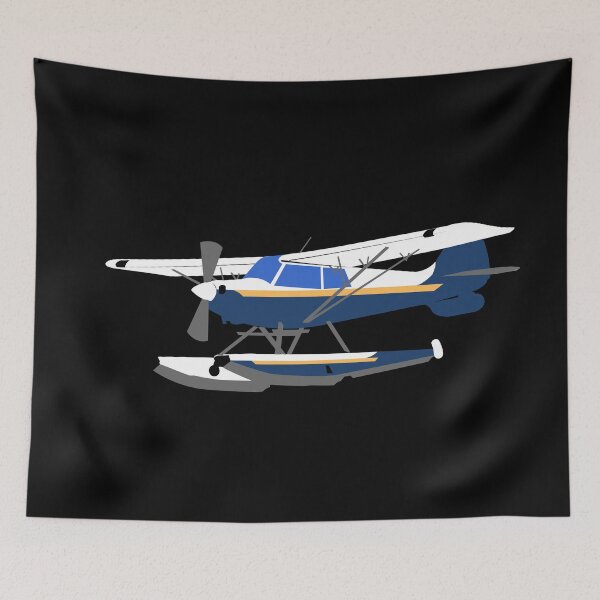 Item preview, Husky Airplane on Floats Illustration designed and sold by RealPilotDesign.